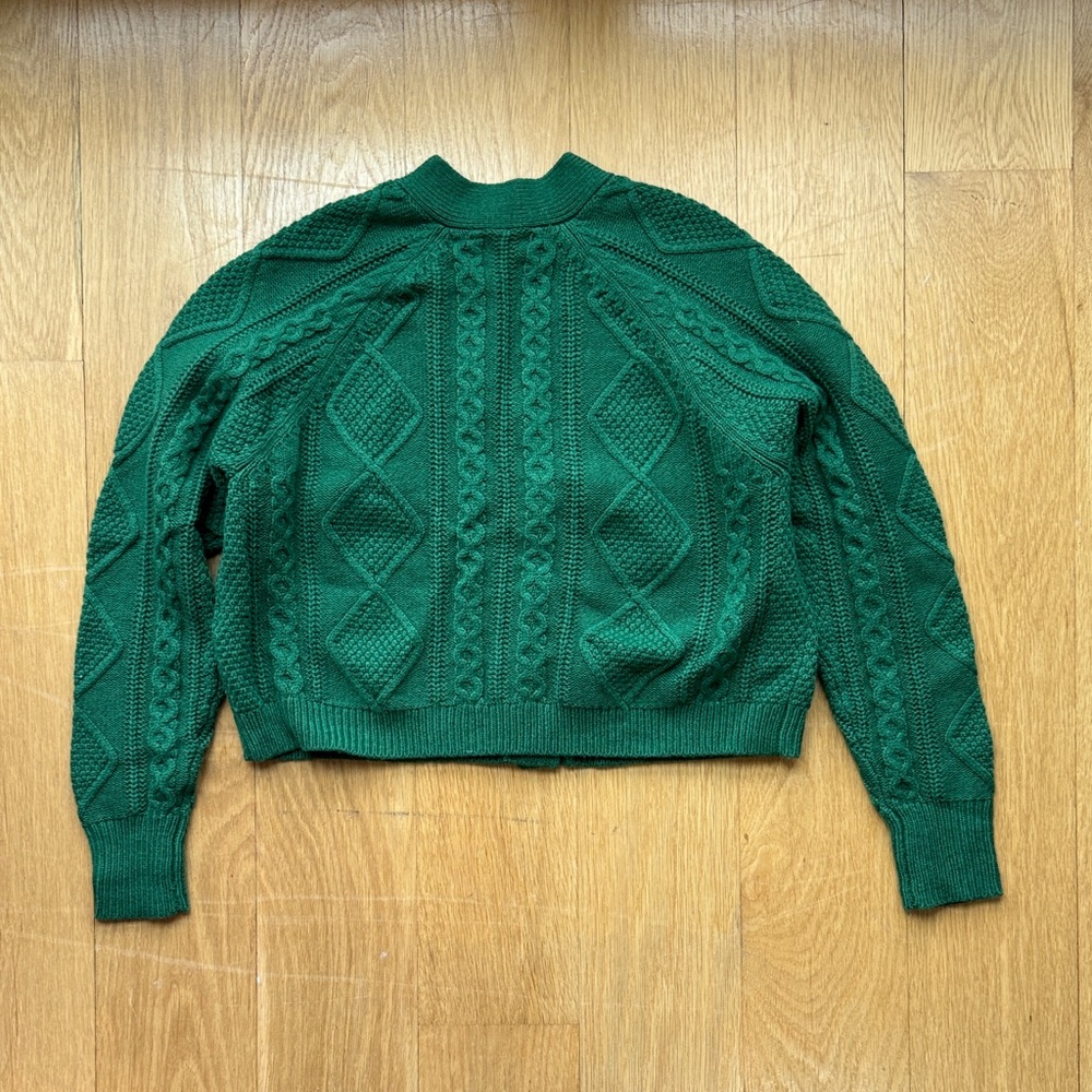 Madewell Emerald Textured Knit Cardigan - Picture 4 of 4